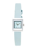 Gucci G-Frame Pastel Blue Mother of Pearl Dial Blue Leather Strap Watch For Women - YA128531 Buy Now By Gucci