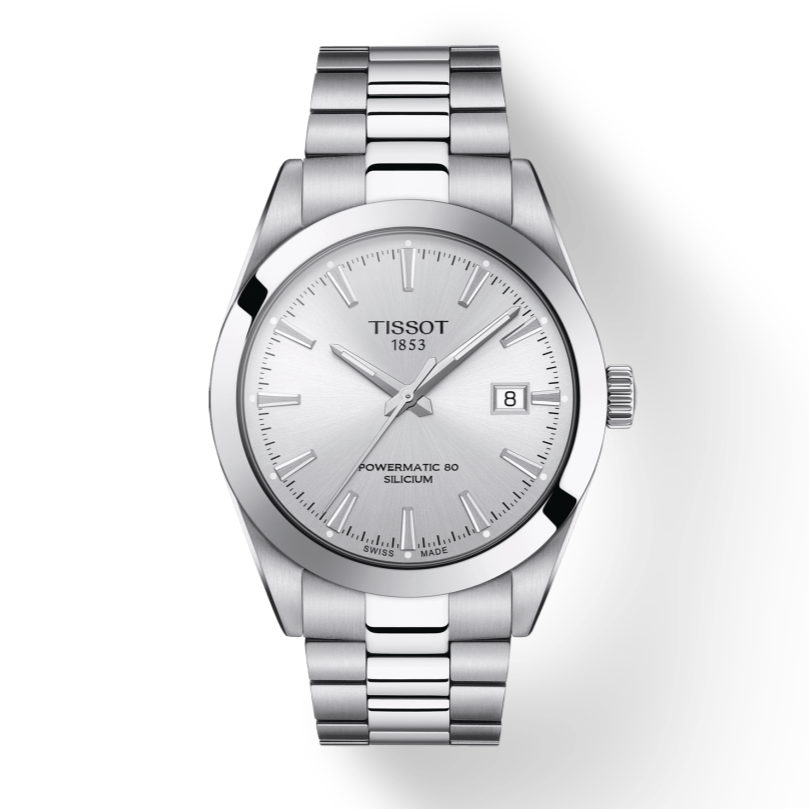 Tissot Gentleman Powermatic 80 Silicium Silver Dial Silver Steel Strap Watch For Men - T127.407.11.031.00 Buy Now By Tissot