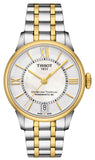 Tissot Chemin Des Tourelles Powermatic 80 Lady Mother of Pearl White Dial Two Tone Steel Strap Watch For Women - T099.207.22.118.00 Buy Now By Tissot