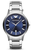 Emporio Armani Renato Blue Dial Silver Steel Strap Watch For Men - AR2477 Buy Now By Emporio Armani