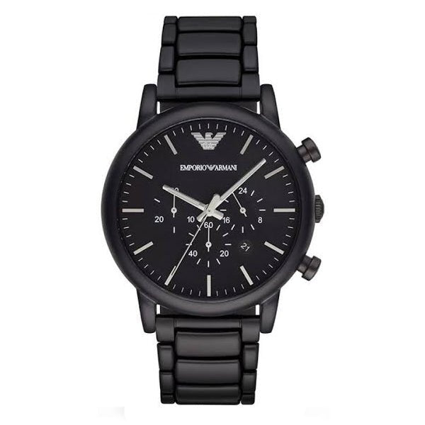 Emporio Armani Luigi Chronograph Black Dial Black Stainless Steel Watch For Men - AR1895 Buy Now By Emporio Armani