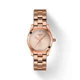 Tissot T Wave Cream Dial Rose Gold Steel Strap Watch For Women - T112.210.33.451.00 Buy Now By Tissot