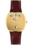 Gucci Grip Quartz Yellow Gold Dial Maroon Leather Strap Watch For Women - YA157405 Buy Now By Gucci