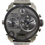 Diesel Mr Daddy 1.0 Gray Dial Gray Stainless Steel Watch For Men - DZ7247 Buy Now By Diesel