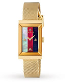 Gucci G-Frame Mother of Pearl Dial Yellow Gold Mesh Bracelet Watch For Women - YA147410 Buy Now By Gucci