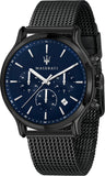 Maserati Epoca Black Edition Blue Dial Black Mesh Bracelet Watch For Men - R8873618008 Buy Now By Maserati
