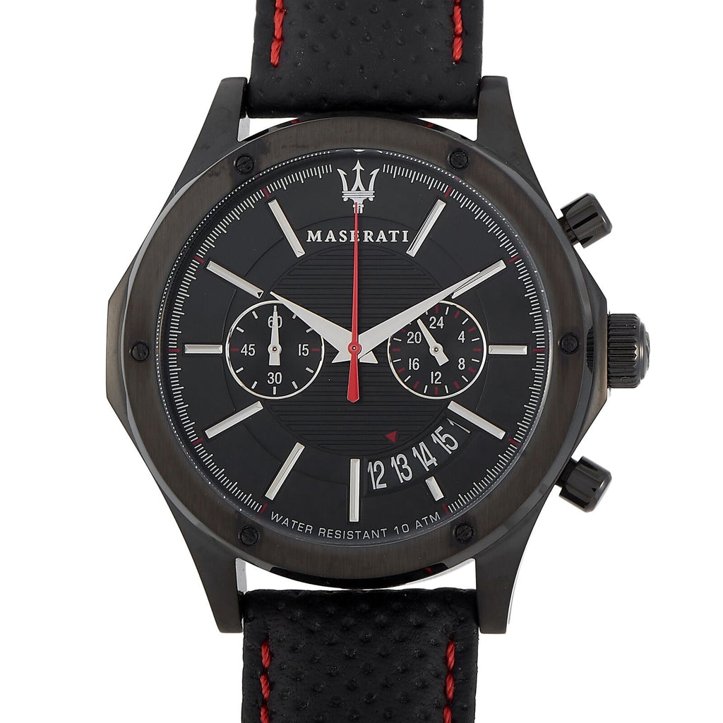 Maserati Circuito Black Dial Black Leather Strap Watch For Men - R8871627004 Buy Now By Maserati