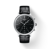 Tissot Carson Premium Chronograph Black Dial Black Leather Strap Watch For Men - T122.417.16.051.00 Buy Now By Tissot