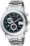 Gucci G Chrono Black Dial Silver Steel Strap Watch For Men - YA101309 Buy Now By Gucci