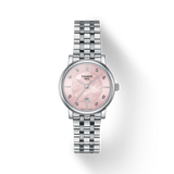 Tissot Carson Premium Lady Mother of Pearl Pink Dial Silver Steel Strap Watch For Women - T122.210.11.159.00 Buy Now By Tissot