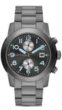 Marc Jacobs Larry Chronograph Black Dial Grey Steel Strap Watch for Men - MBM5051 Buy Now By Marc Jacobs