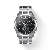 Tissot Couturier Chronograph Black Dial Silver Steel Strap Watch For Men - T035.617.11.051.00 Buy Now By Tissot