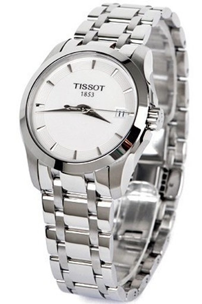 Tissot T Trend Couturier White Dial Silver Steel Strap Watch For Women - T035.210.11.011.00 Buy Now By Tissot