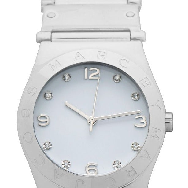 Marc Jacobs Amy White Dial Silver Steel Strap Watch for Women - MBM8518 Buy Now By Marc Jacobs