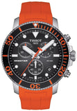 Tissot Seastar 1000 Chronograph Black Dial Orange Rubber Strap Watch For Men - T120.417.17.051.01 Buy Now By Tissot