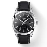 Tissot Gentleman Powermatic 80 Silicium Black Dial Black Leather Strap Watch For Men - T127.407.16.051.00 Buy Now By Tissot