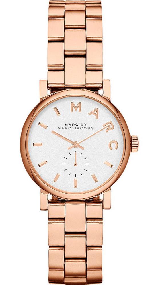 Marc Jacobs Baker White Dial Rose Gold Steel Strap Watch for Women - MBM3248 Buy Now By Marc Jacobs