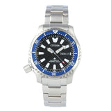 Citizen Promaster Fugu Limited Edition Diver's 200m Automatic Black Dial Silver Steel Strap Watch For Men - NY0098-84E Buy Now By Citizen