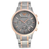 Emporio Armani Renato Gray Dial Gray Steel Strap Watch For Men - AR11077 Buy Now By Emporio Armani