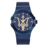 Maserati Potenza Blue Dial Edition 42mm Mesh Bracelet Watch For Men - R8853108008 Buy Now By Maserati