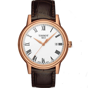 Tissot T Classic Carson White Dial Brown Leather Strap Watch For Men - T085.410.36.013.00 Buy Now By Tissot