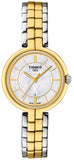 Tissot Flamingo Mother of Pearl White Dial Two Tone Steel Strap Watch For Women - T094.210.22.111.01 Buy Now By Tissot