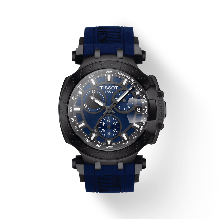 Tissot T Race Chronograph Blue Dial Blue Silicone Strap Watch For Men - T115.417.37.041.00 Buy Now By Tissot