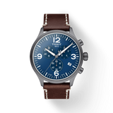 Tissot Chrono XL Blue Dial Brown Leather Strap Watch For Men - T116.617.36.047.00 Buy Now By Tissot