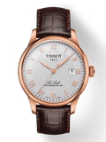 Tissot Le Locle Powermatic 80 Silver Dial Brown Leather Strap Watch For Men - T006.407.36.033.00 Buy Now By Tissot