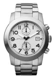 Marc Jacobs Larry Chronograph White Dial Silver Steel Strap Watch for Men - MBM5030 Buy Now By Marc Jacobs