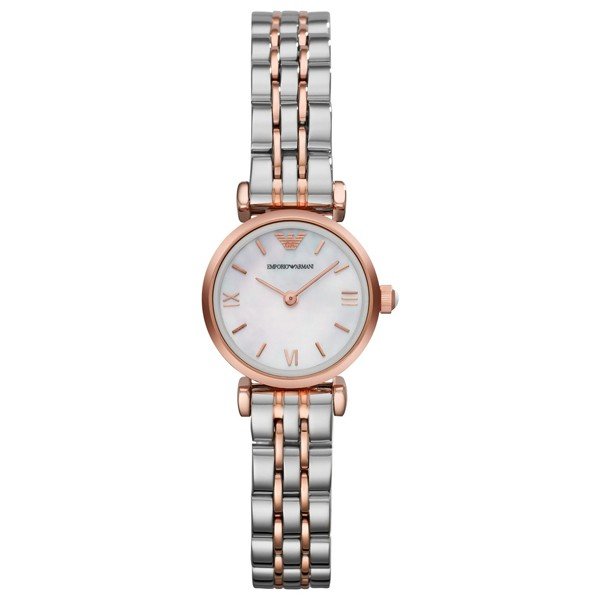 Emporio Armani Mother of Pearl Dial Two Tone Steel Strap Watch For Women - AR1689 Buy Now By Emporio Armani