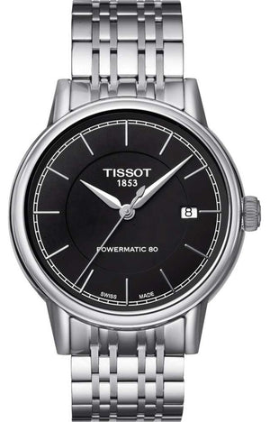 Tissot Classic Carson Powermatic 80 Black Dial Silver Steel Strap Watch For Men - T085.407.11.051.00 Buy Now By Tissot