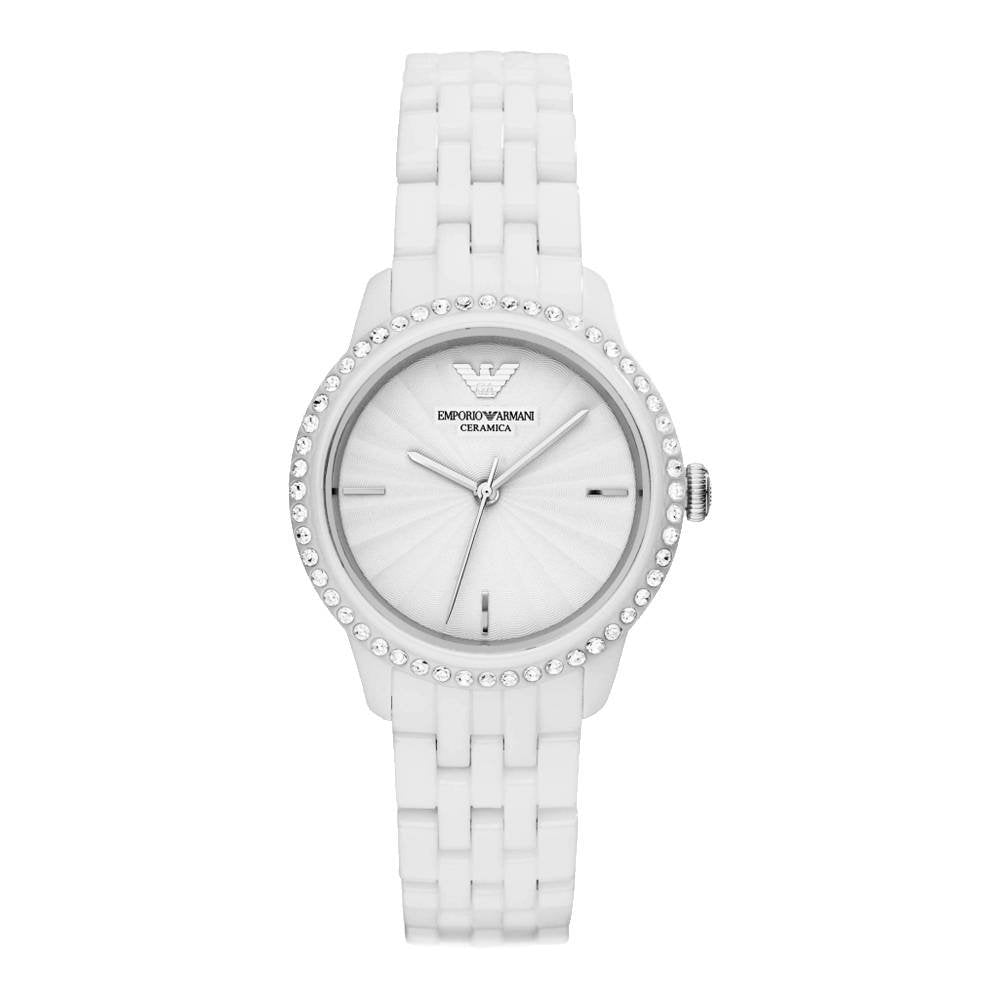 Emporio Armani Ceramic White Dial White Ceramic Bracelet Watch For Women - AR1477 Buy Now By Emporio Armani