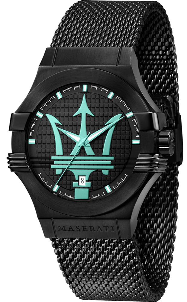 Maserati Potenza Aqua Edition Black Dial Black Mesh Strap Watch For Men - R8853144002 Buy Now By Maserati