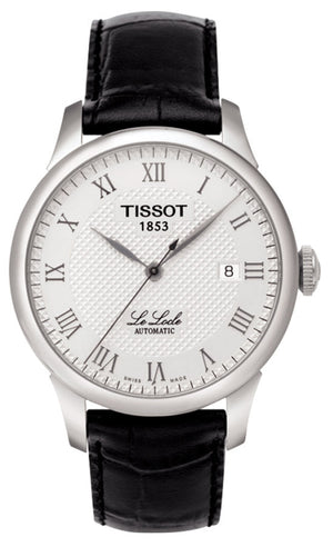 Tissot T Classic Le Locle Automatic Silver Dial Black Leather Strap Watch For Men - T41.1.423.33 Buy Now By Tissot