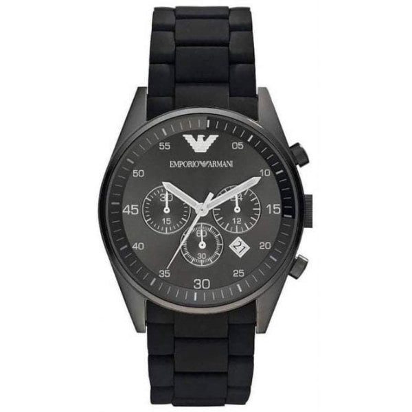Emporio Armani Sportivo Chronograph Black Dial Black Stainless Steel Watch For Men - AR5889 Buy Now By Emporio Armani