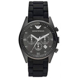Emporio Armani Sportivo Chronograph Black Dial Black Stainless Steel Watch For Men - AR5889 Buy Now By Emporio Armani