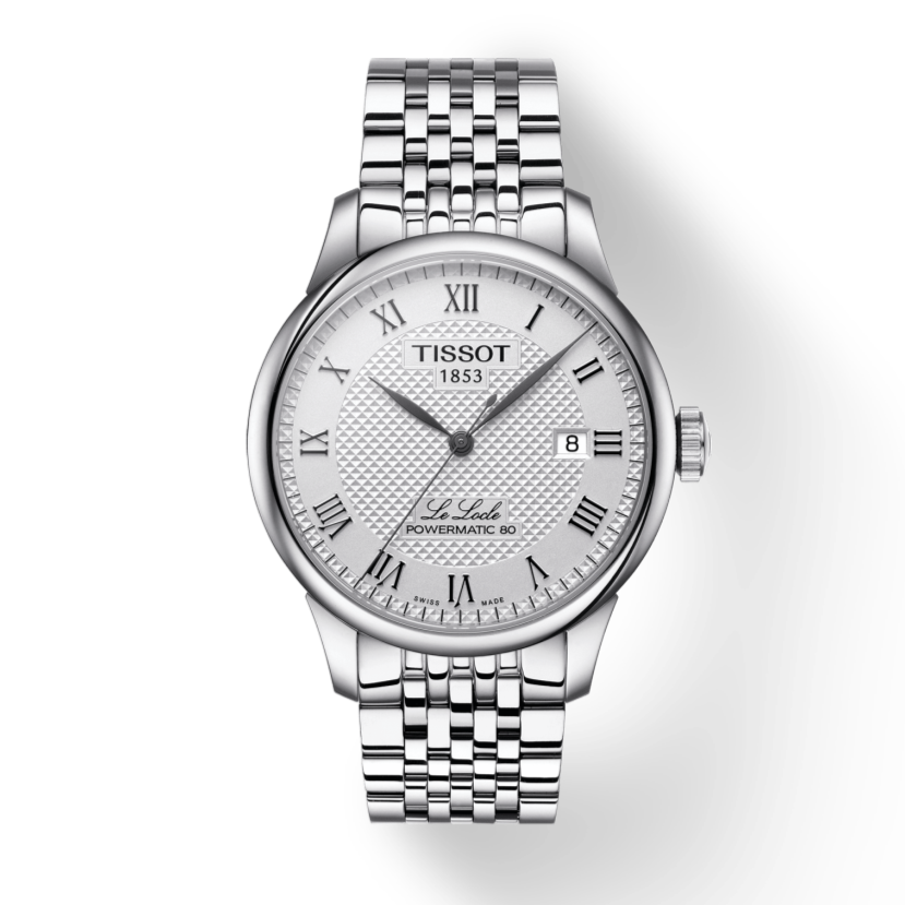 Tissot Le Locle Powermatic 80 Silver Dal Silver Steel Strap Watch For Men - T006.407.11.033.00 Buy Now By Tissot