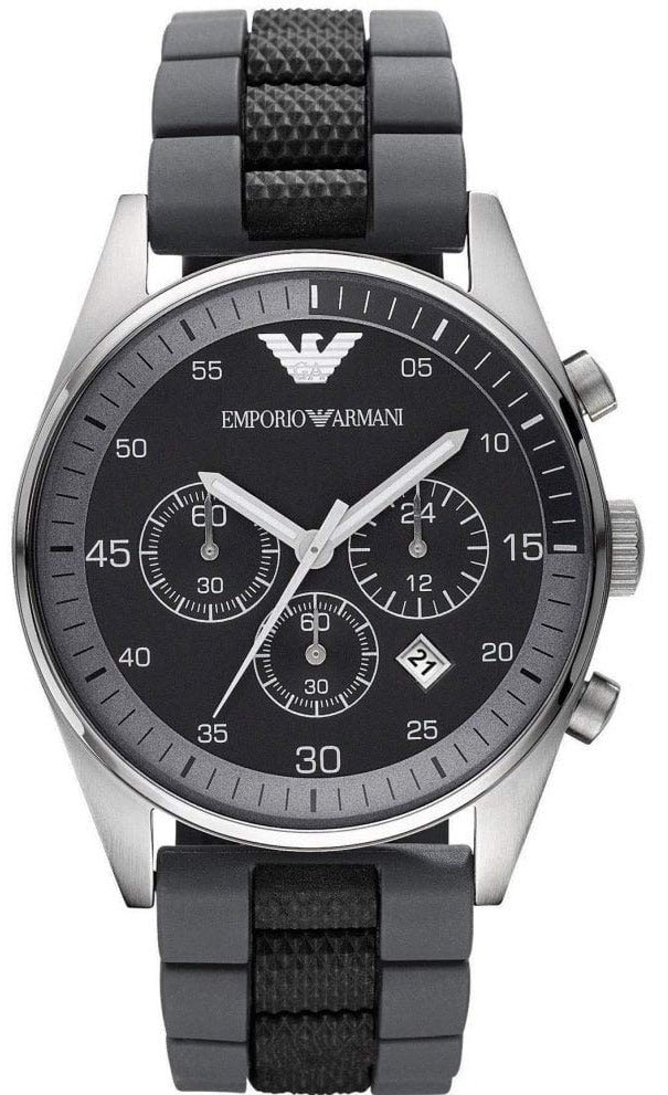 Emporio Armani Sportivo Black Dial Two Tone Ceramic Bracelet Watch For Men - AR5866 Buy Now By Emporio Armani