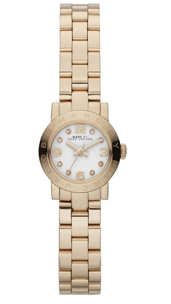 Marc Jacobs Amy Dinky White Dial Gold Steel Strap Watch for Women - MBM3226 Buy Now By Marc Jacobs