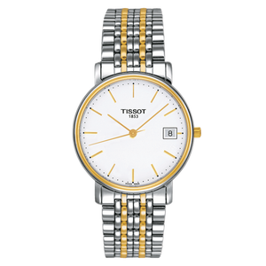 Tissot Desire White Dial Two Tone Mesh Bracelet Two Tone Steel Watch For Men - T52.2.481.31 Buy Now By Tissot