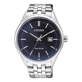 Citizen Eco Drive Blue Dial Silver Steel Strap Watch For Men - BM7250-56L Buy Now By Citizen