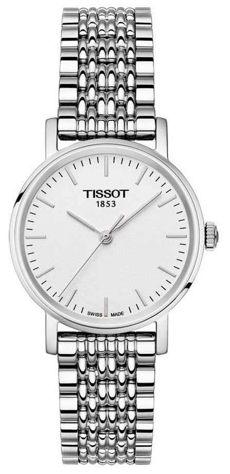 Tissot Everytime Small White Dial Silver Mesh Bracelet Watch For Women - T109.210.11.031.00 Buy Now By Tissot