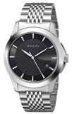 Gucci G Timeless Black Dial Silver Steel Strap Watch For Men - YA126402 Buy Now By Gucci
