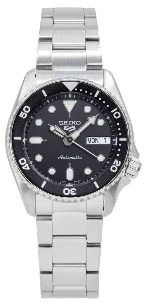 Seiko 5 Sports SKX Automatic Black Dial Silver Steel Strap Watch For Men - SRPK29K1 Buy Now By Seiko