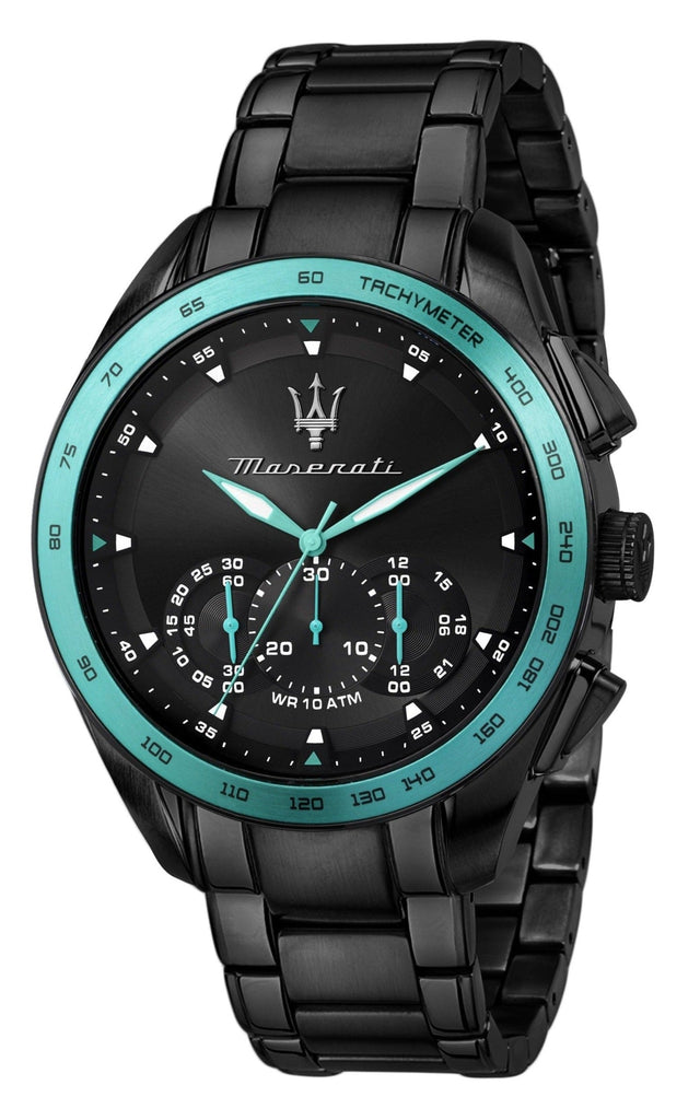 Maserati Traguardo Aqua Edition Black Dial Black Steel Strap Watch For Men - R8873644002 Buy Now By Maserati