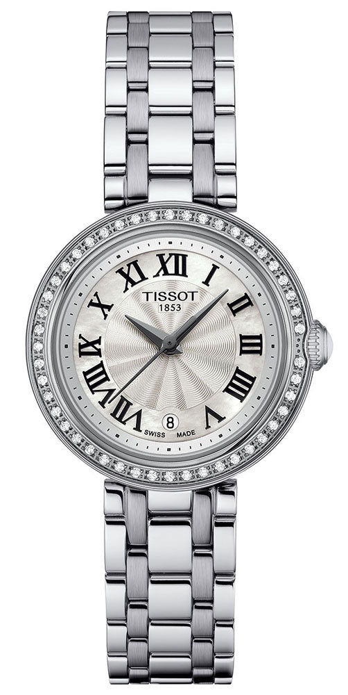 Tissot Bellissima Small Lady Diamonds Silver Dial Silver Steel Strap Watch For Women - T126.010.61.113.00 Buy Now By Tissot