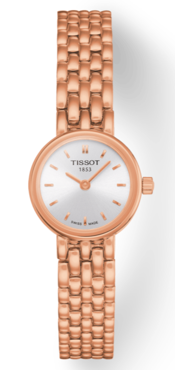 Tissot T Lady Lovely Silver Dial Rose Gold Steel Strap Watch For Women - T058.009.33.031.01 Buy Now By Tissot