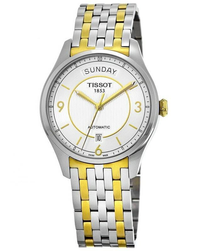 Tissot T Classic T One Automatic Silver Dial Two Tone Steel Strap Watch For Men - T038.430.22.037.00 Buy Now By Tissot