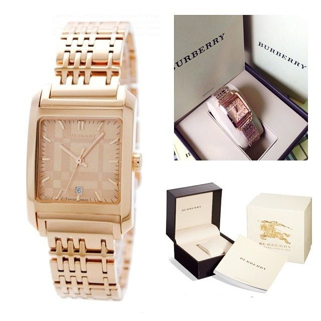 Burberry Nova Check Quartz Rose Gold Dial Rose Gold Steel Strap Watch for Women - BU1578 Buy Now By Burberry